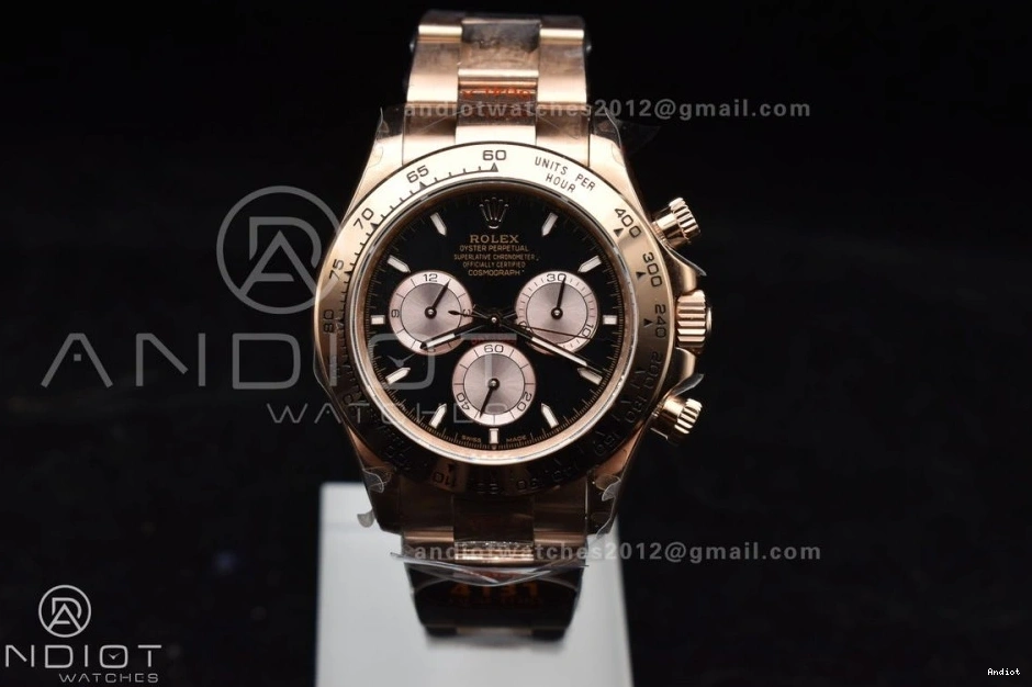 RG on Bracelet Best Dial RG 1:1 Edition QF 116505 Daytona Black SH4130 (Gain Weight) V3 0407